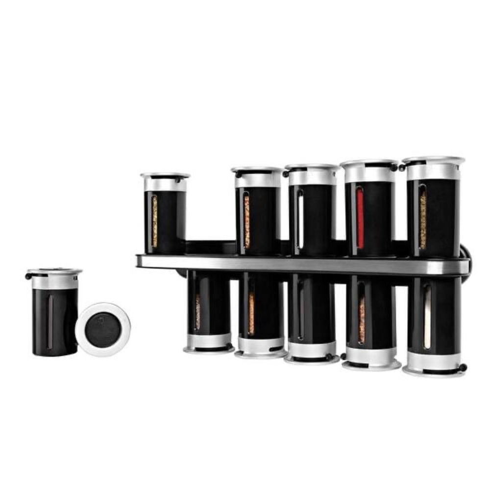 Honey-Can-Do 12 Piece Wall Mount Magnetic Spice Stand